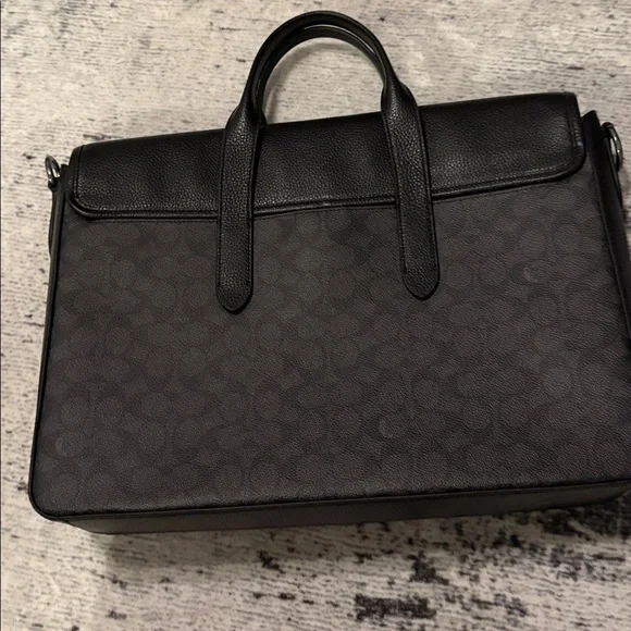 Coach Black and Gray Men's Briefcase - Picture 3 of 8
